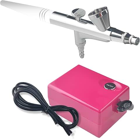 Adjustable Airbrush Kit with 0.4mm Needle for Makeup and Body Painting