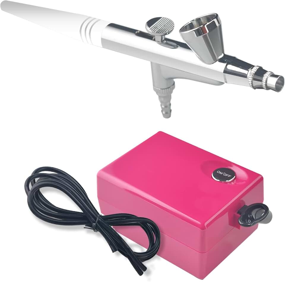 Adjustable Airbrush Kit with 0.4mm Needle for Makeup and Body Painting