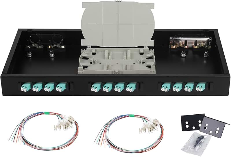 24-Port LC OM3 Rack Mount Enclosure with Pigtails