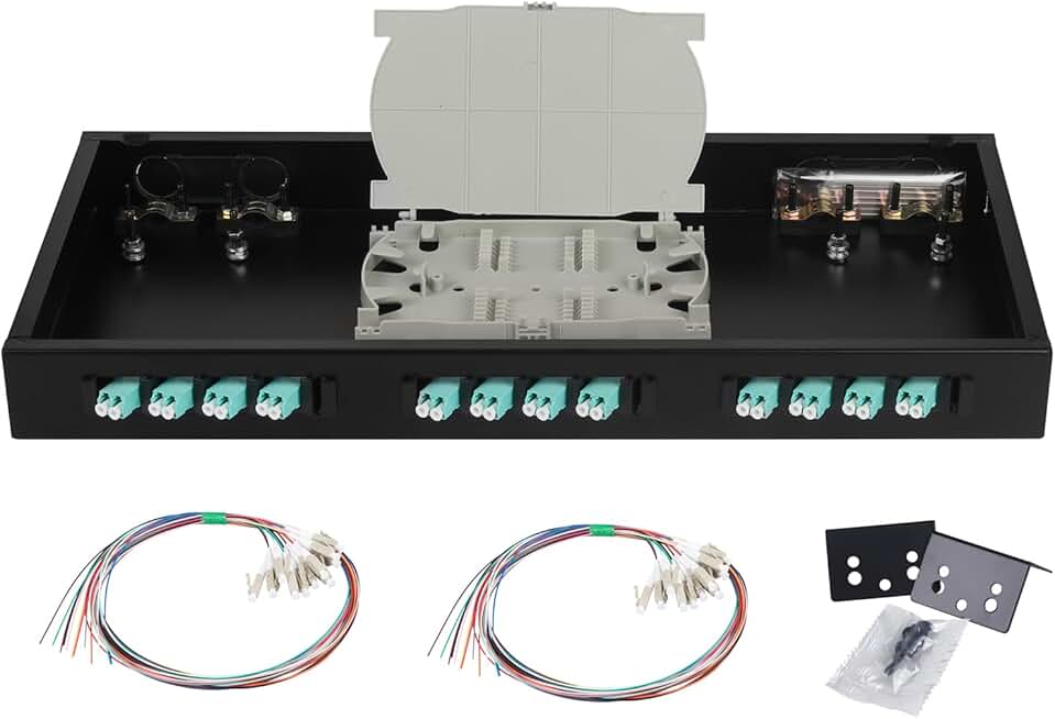 24-Port LC OM3 Rack Mount Enclosure with Pigtails
