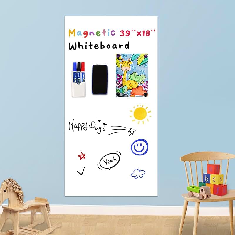 Magnetic Whiteboard Contact Paper, 39" x 18"