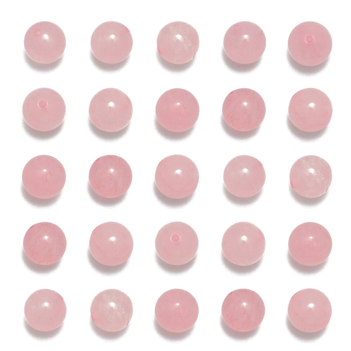 Natural Rose Quartz Beads 8mm for Jewelry Making and Crafts