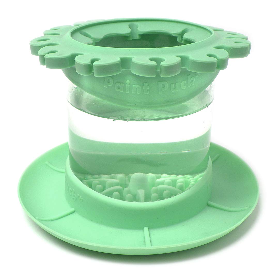Green Brush Cleaner Rinse Cup for Art Brushes