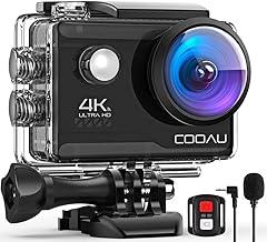 4K 20MP Waterproof Action Camera with Microphone and Remote