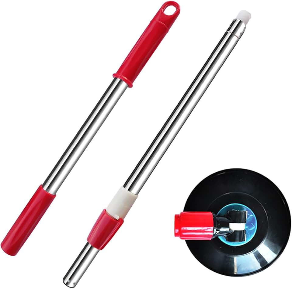 49-inch 360° Rotating Telescopic Mop Handle with Plastic Disc