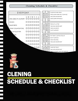 Household Cleaning Schedule and Checklist Planner