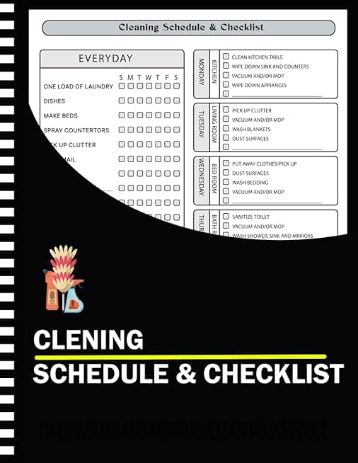 Household Cleaning Schedule and Checklist Planner