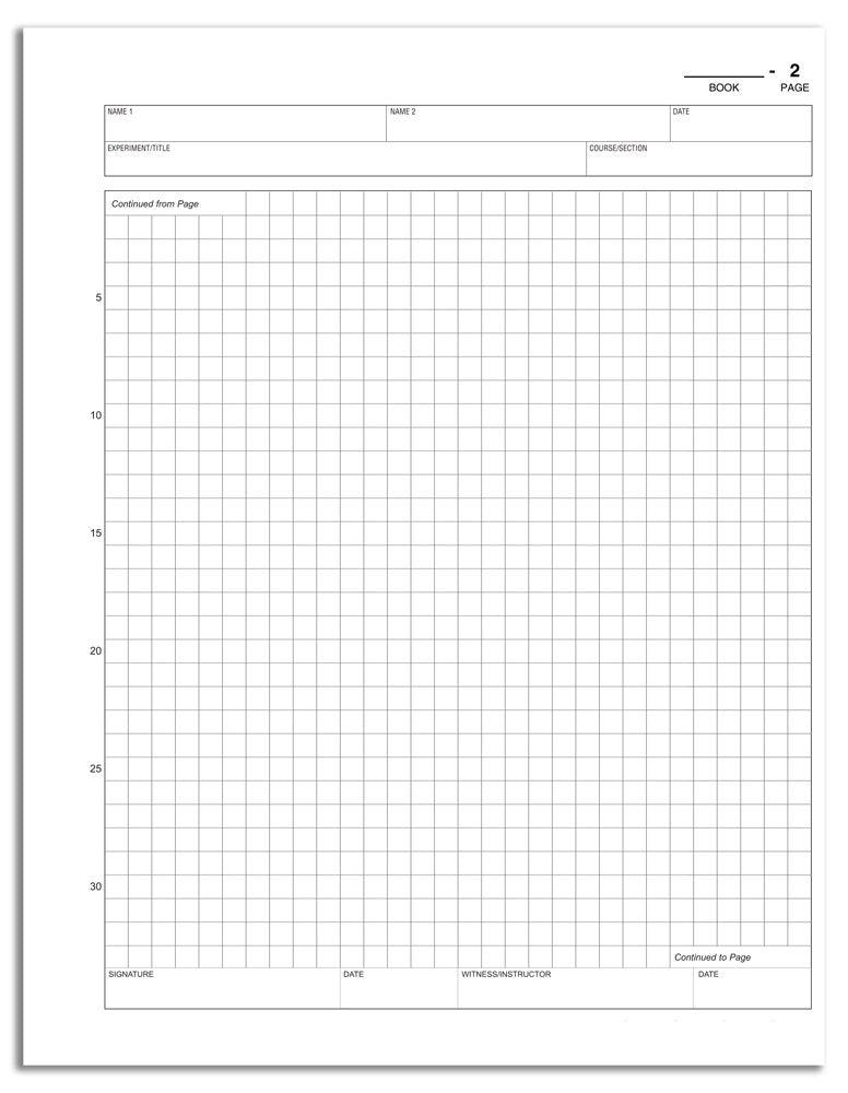 Carbonless Life Sciences Lab Notebook, 50 Sets