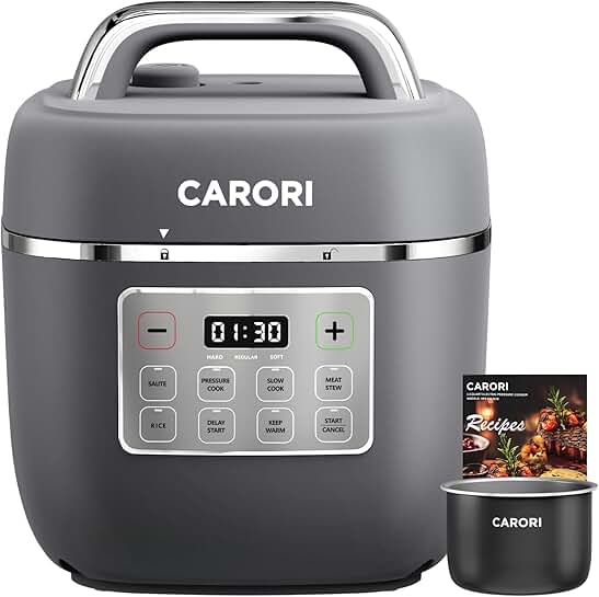 3QT Electric Pressure Cooker with 8 Functions