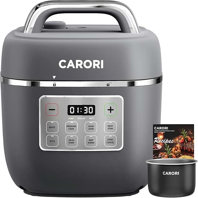 3QT Electric Pressure Cooker with 8 Functions