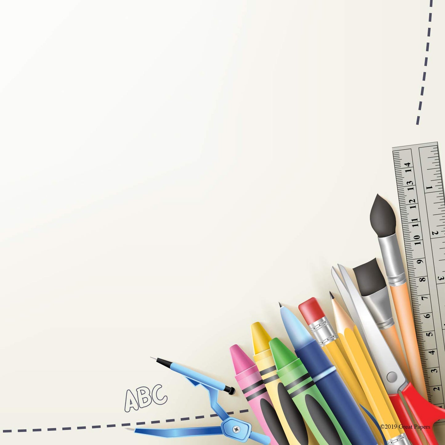School Supplies Letterhead