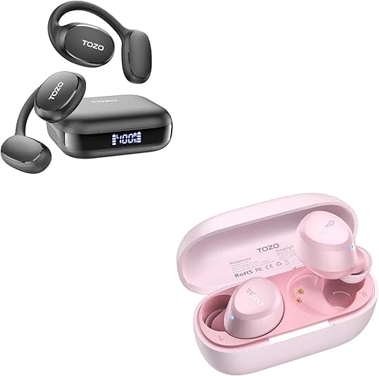 Wireless Open Ear Earbuds with Bluetooth 5.3, Waterproof