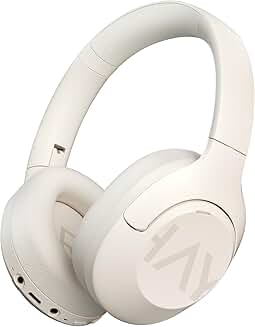 Wireless Over-Ear Headphones with Noise Cancellation and Long Battery