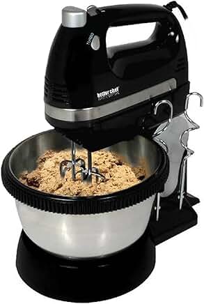 Convertible stand and hand mixer with 350-watt motor and 5 speeds