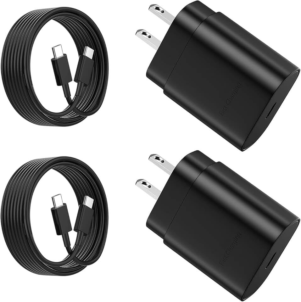 Fast USB C Charger for Mobile Phones, 2-Pack