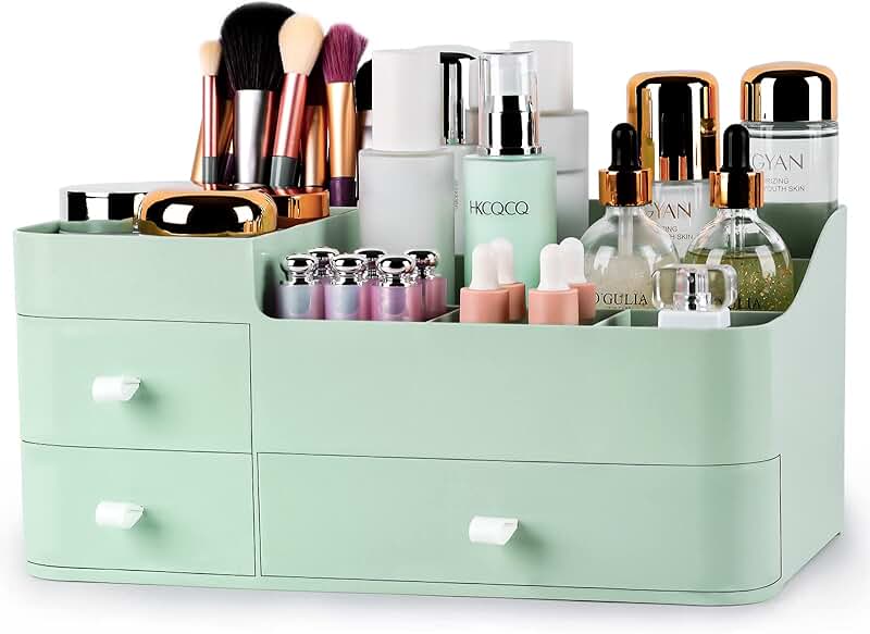 Large Capacity Makeup and Cosmetic Organizer with Drawers
