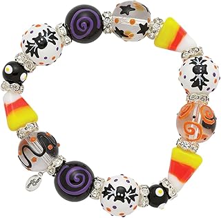Sweet and Spooky Halloween Beaded Stretch Bracelet