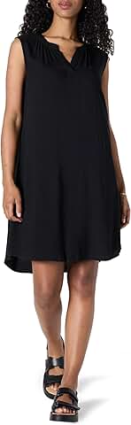 Women's Sleeveless Woven Shift Dress