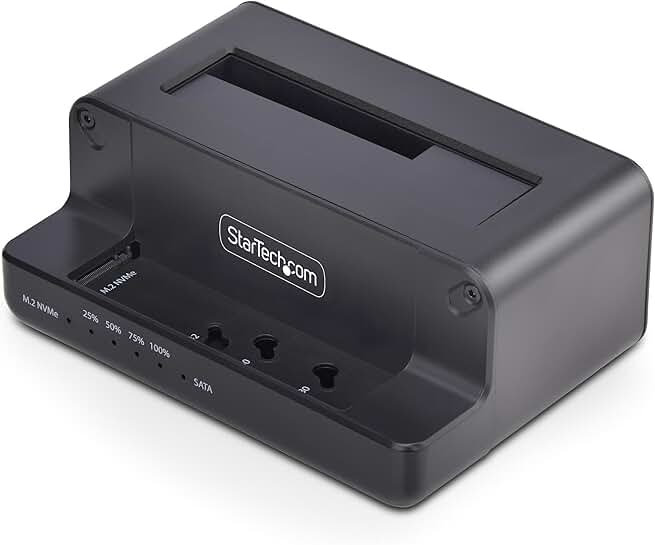M.2 NVMe to SATA Drive Duplicator and Dock