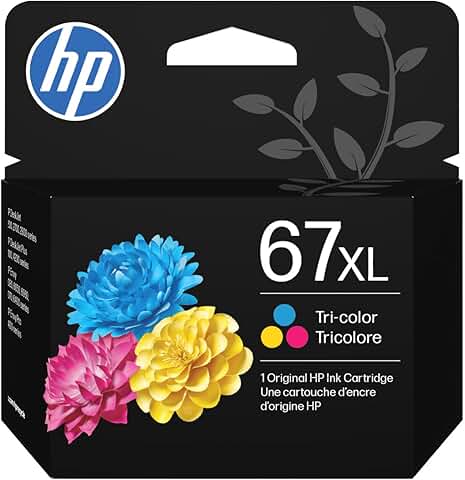 Tri-Color High-Yield Ink Cartridge for DeskJet and Envy Printers