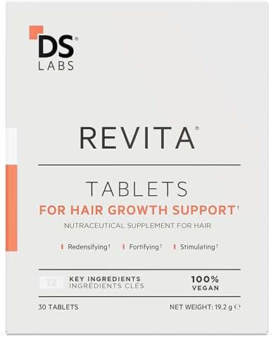 Daily Hair Wellness Support Tablets with Biotin and Vitamins