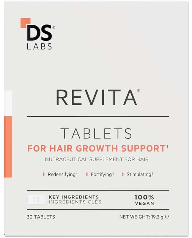 Daily Hair Wellness Support Tablets with Biotin and Vitamins