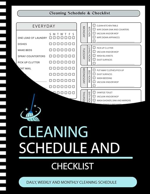 Household Cleaning Schedule and Checklist Planner