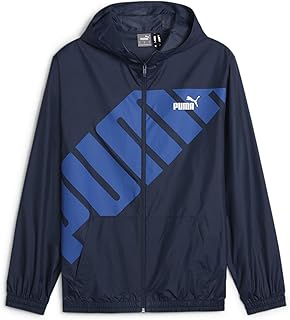 Men's Hooded Graphic Windbreaker