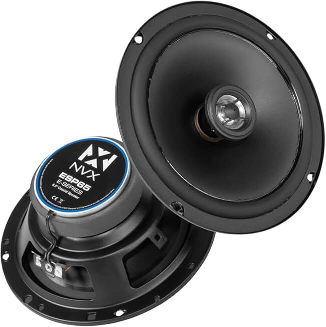 6.5" 2-Way Car Speakers, 360W Peak, Easy Install (Pair)