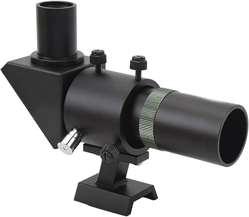 6x30 Finderscope for Telescope with Right Angle View and Crosshair