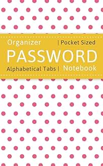 Password Log Book with Alphabetical Tabs