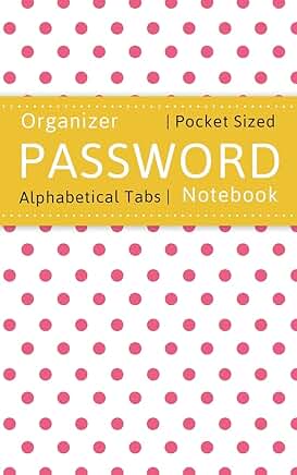 Password Log Book with Alphabetical Tabs
