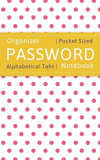 Password Log Book with Alphabetical Tabs