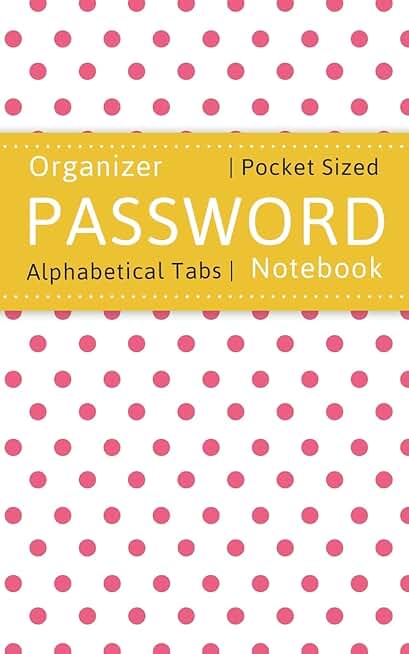 Password Log Book with Alphabetical Tabs