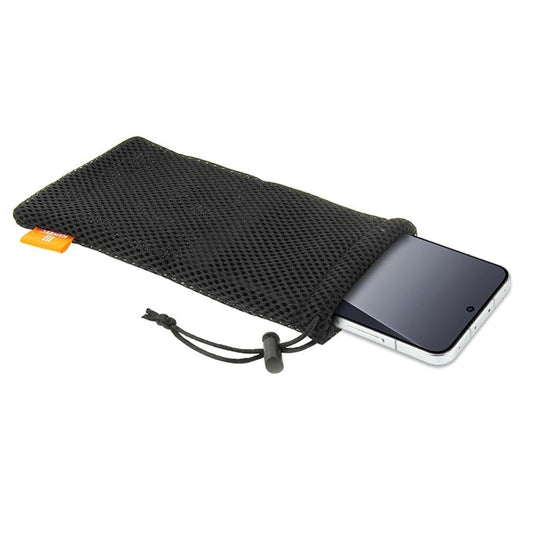 Black pouch for phone, power bank, and accessories
