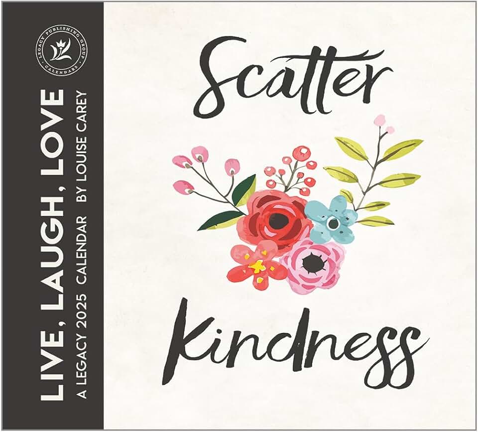 Live Laugh Love 13x12 Hanging Wall Calendar