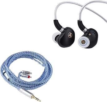 7HZ G1 In-Ear Monitor with 10mm DLC Driver and Silver Cable