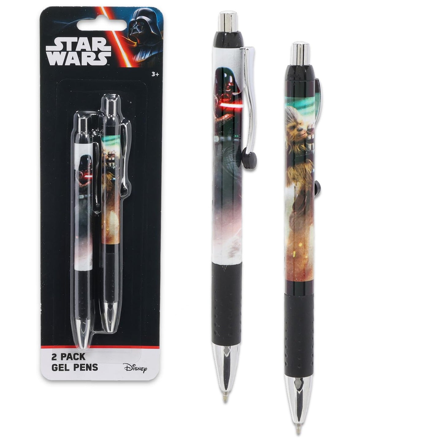 Set of 2 Ballpoint Pens with Star Wars Characters