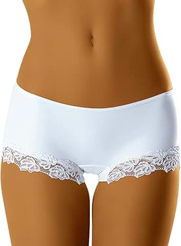 Women’s Lace Flower Edge High Waist Shaping Panties