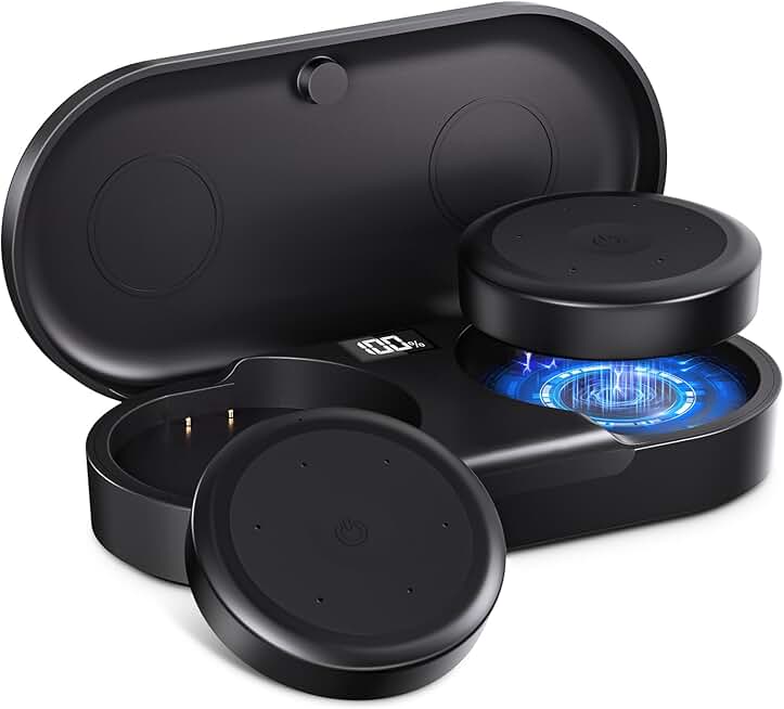 Wireless Ski Helmet Headphones with Charging Case