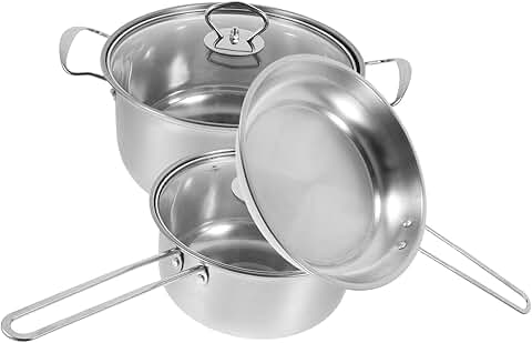 Stainless Steel Cookware Set for Kitchen Use