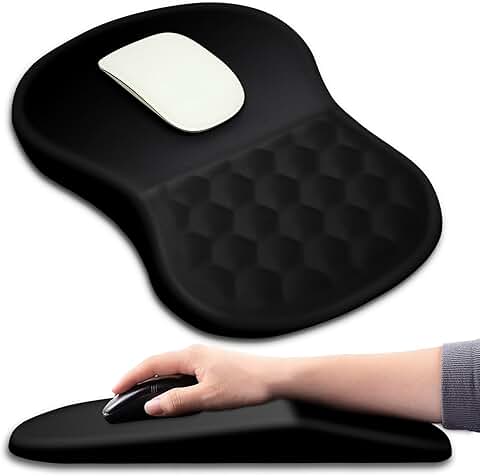 Ergonomic Mouse Pad with Wrist Support and Massage Design