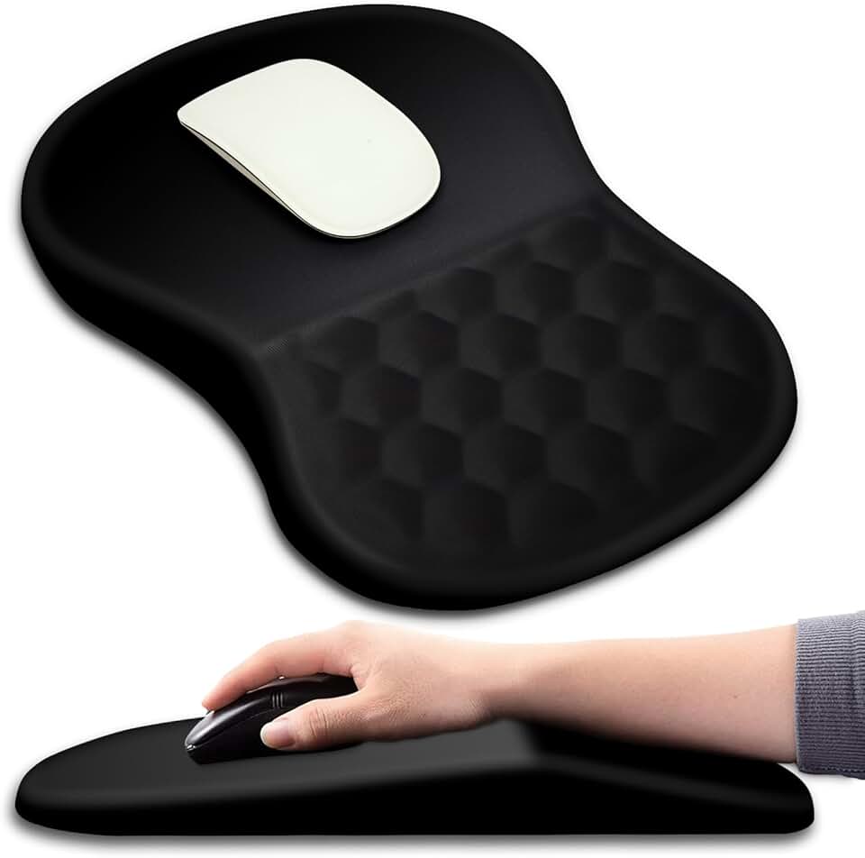Ergonomic Mouse Pad with Wrist Support and Massage Design