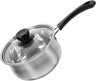 Stainless Steel Cooking Pot with Lid for Milk and Soup