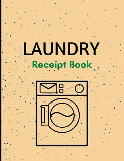 Laundry Receipt Book with 110 Pages