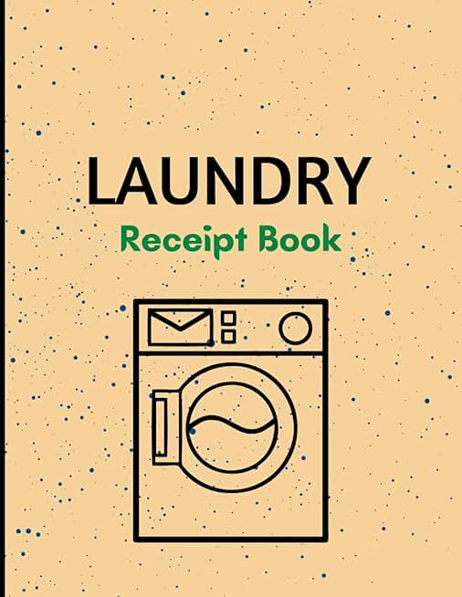 Laundry Receipt Book with 110 Pages