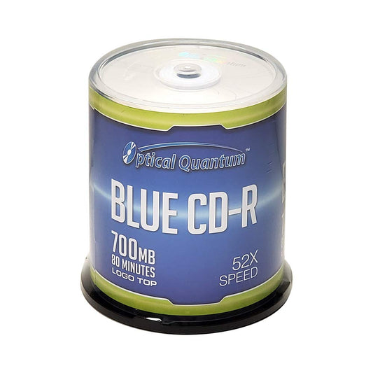 Blue AZO CD-R 700MB 52X Recordable Discs 100 Pack