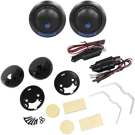 Pair of 1" Silk Dome Car Tweeters, 240W, 4 Ohm