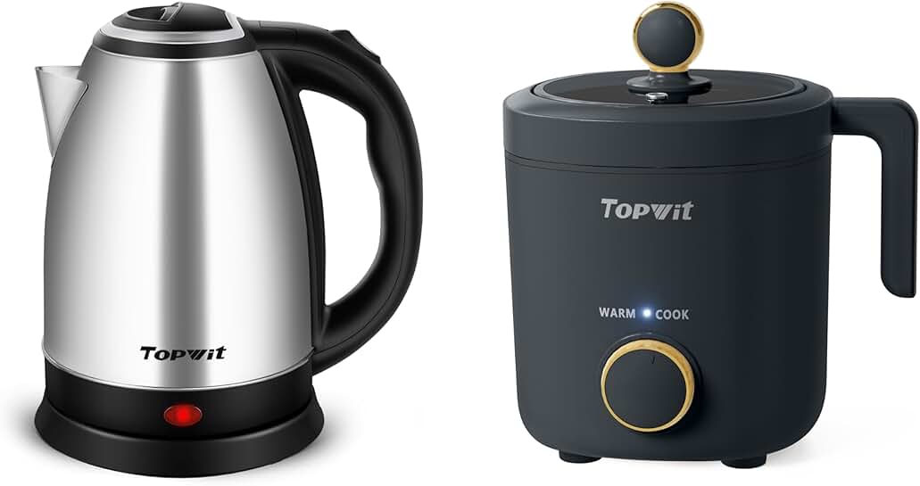 Stainless Steel Electric Kettle and 1.2L Rice Cooker
