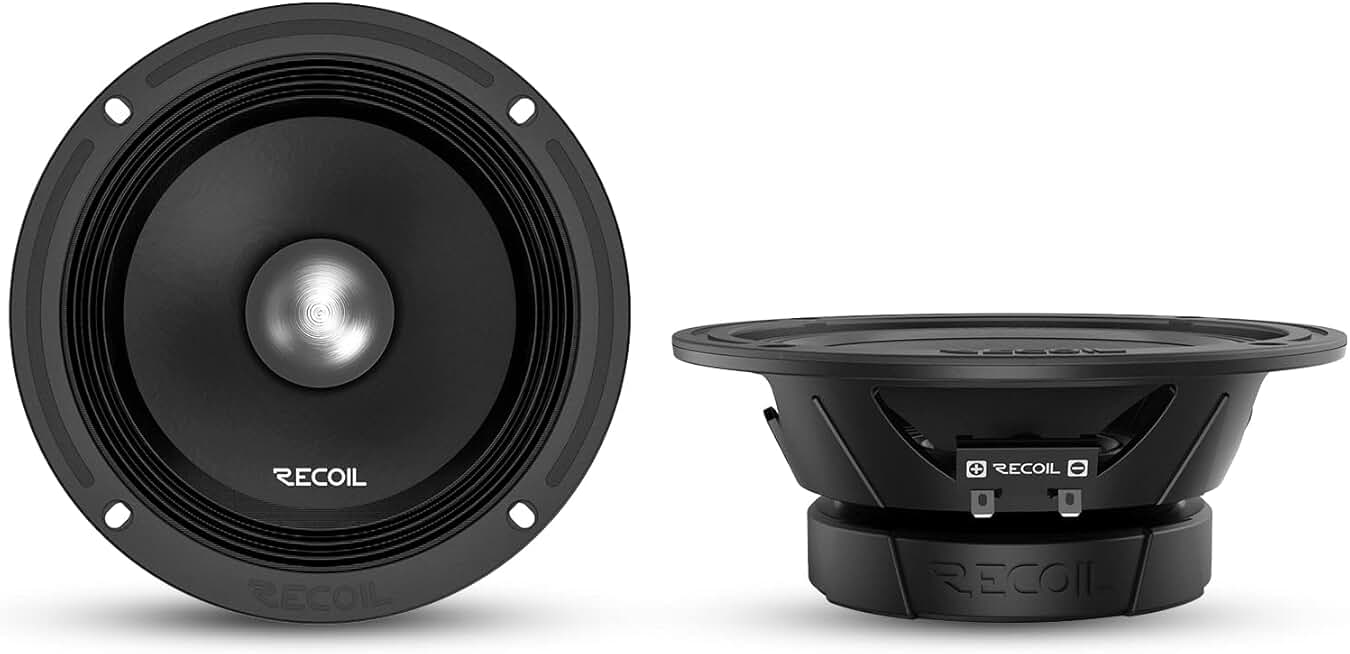 6.5-Inch 600W Car Midrange Speakers, Pair